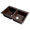 Alfi Brand Chocolate 34" Drop-In Dbl Bowl Granite Composite Kitchen Sink AB3420DI-C - alternate 2